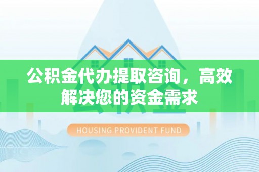 龙子湖公积金代办提取咨询，高效解决您的资金需求
