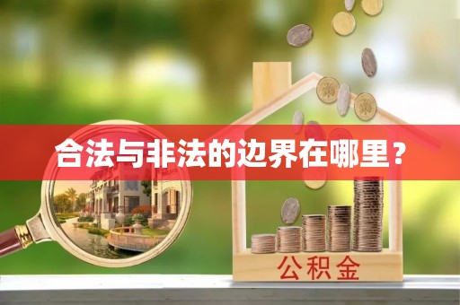 龙子湖合法与非法的边界在哪里？