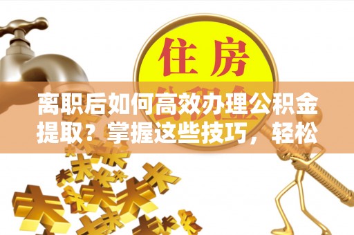 龙子湖离职后如何高效办理公积金提取？掌握这些技巧，轻松搞定！
