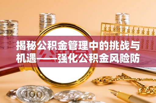 龙子湖揭秘公积金管理中的挑战与机遇——强化公积金风险防控的多维策略