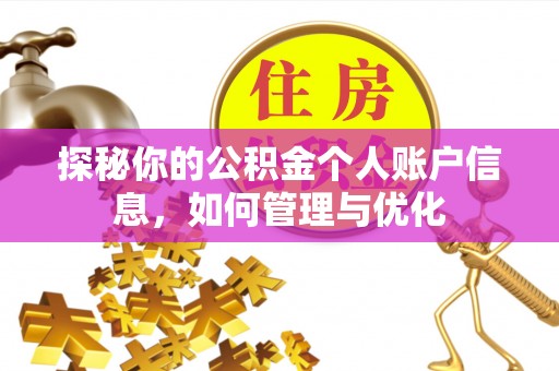 龙子湖探秘你的公积金个人账户信息，如何管理与优化