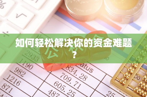 龙子湖如何轻松解决你的资金难题？