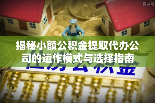龙子湖揭秘小额公积金提取代办公司的运作模式与选择指南