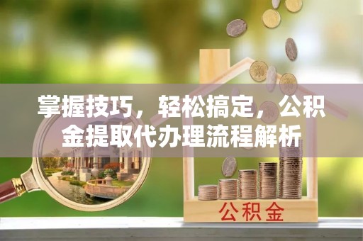 龙子湖掌握技巧，轻松搞定，公积金提取代办理流程解析