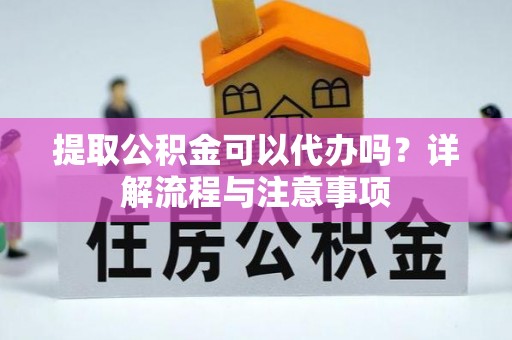 龙子湖提取公积金可以代办吗？详解流程与注意事项