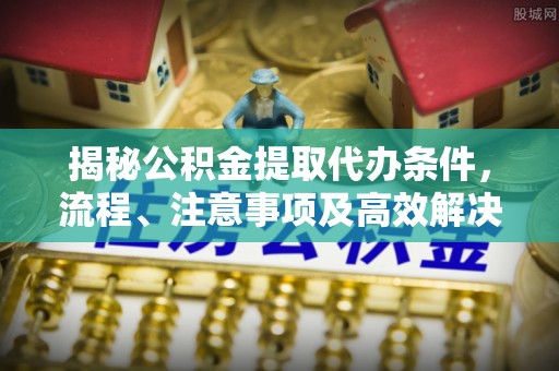 龙子湖揭秘公积金提取代办条件，流程、注意事项及高效解决方案