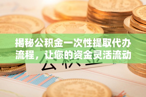 龙子湖揭秘公积金一次性提取代办流程，让您的资金灵活流动