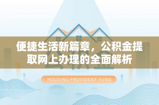 龙子湖便捷生活新篇章，公积金提取网上办理的全面解析