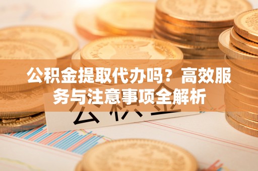 龙子湖公积金提取代办吗？高效服务与注意事项全解析