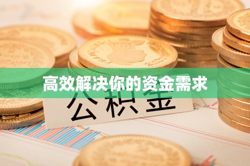 龙子湖高效解决你的资金需求