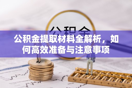 龙子湖公积金提取材料全解析，如何高效准备与注意事项