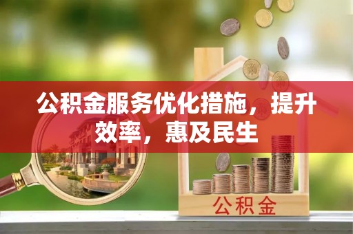 龙子湖公积金服务优化措施，提升效率，惠及民生
