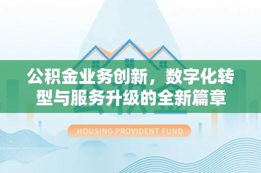 龙子湖公积金业务创新，数字化转型与服务升级的全新篇章