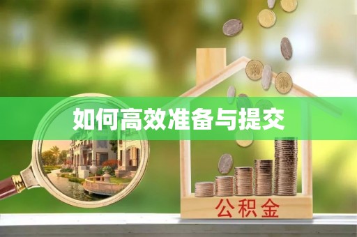 龙子湖如何高效准备与提交