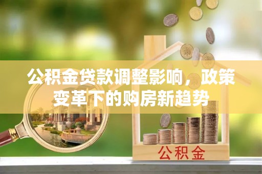 龙子湖公积金贷款调整影响，政策变革下的购房新趋势