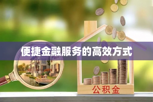 龙子湖便捷金融服务的高效方式