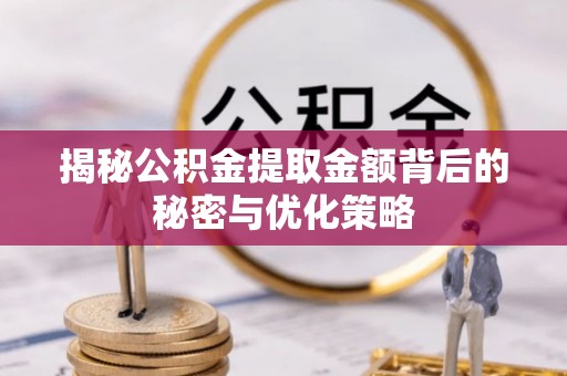 龙子湖揭秘公积金提取金额背后的秘密与优化策略