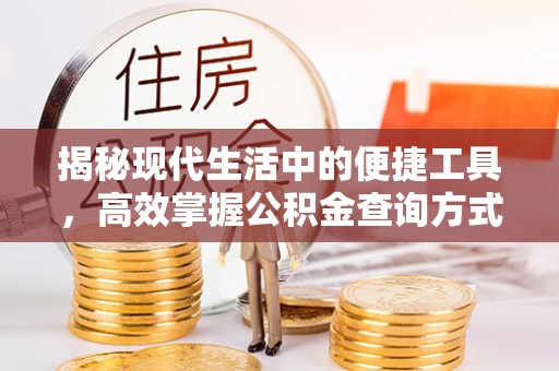 龙子湖揭秘现代生活中的便捷工具，高效掌握公积金查询方式