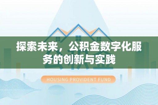 龙子湖探索未来，公积金数字化服务的创新与实践