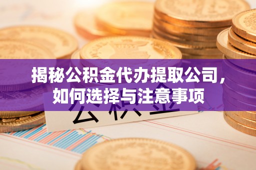 龙子湖揭秘公积金代办提取公司，如何选择与注意事项