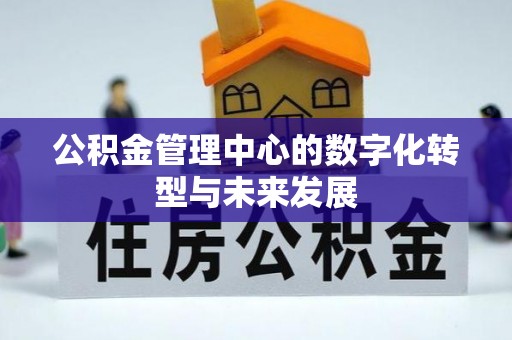 龙子湖公积金管理中心的数字化转型与未来发展